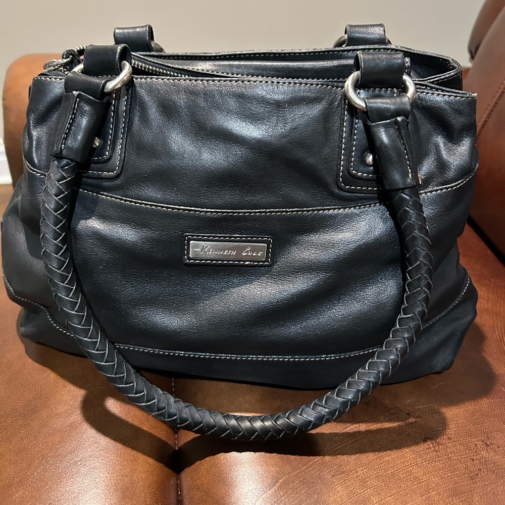 Kenneth Cole Black Leather Women's Bag